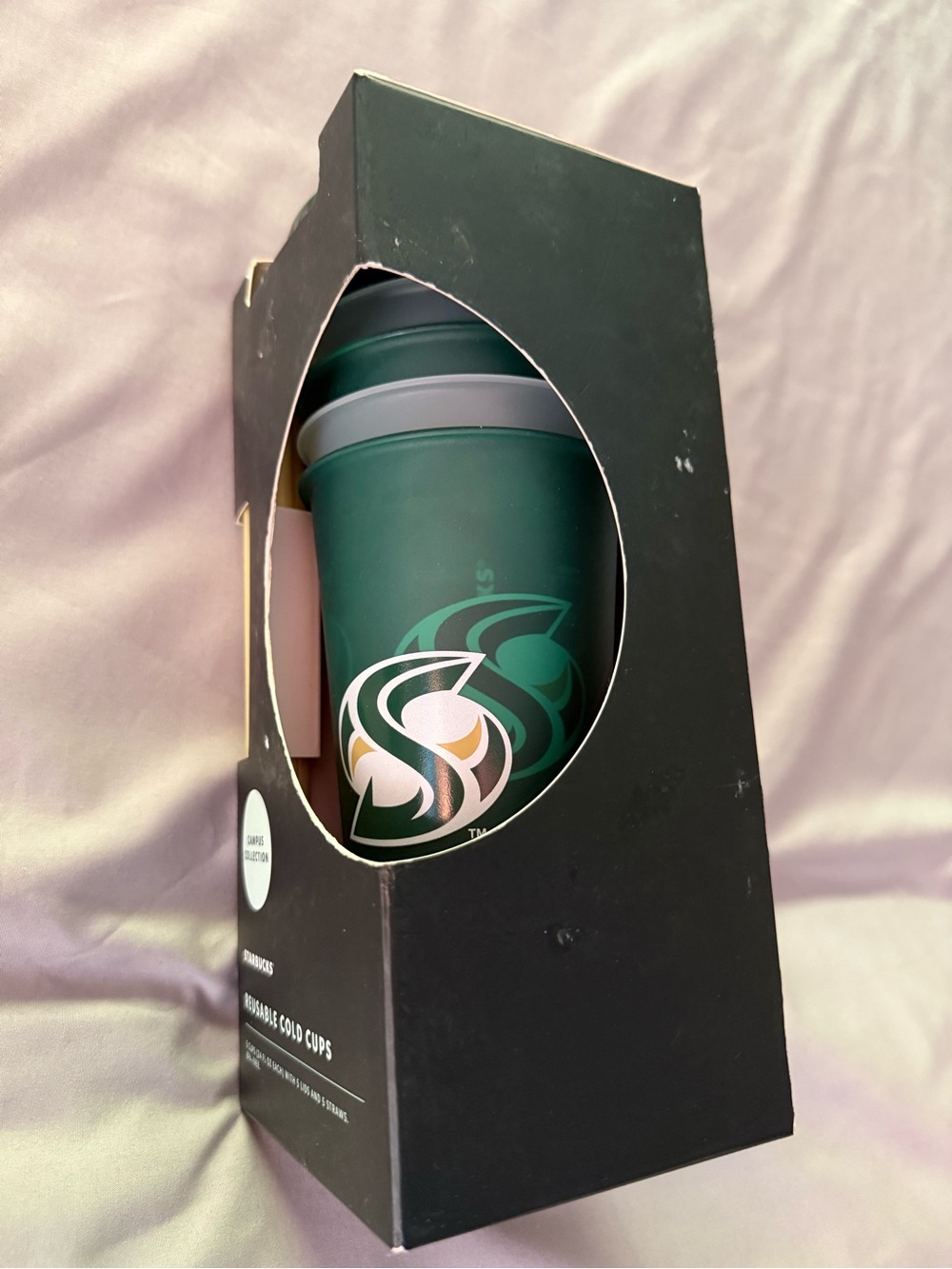 Starbucks Forest Green Reusable Cold Cup with Logo Accent